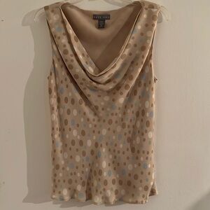 Kate Hill Tea Time Silk Polka Dot Blouse